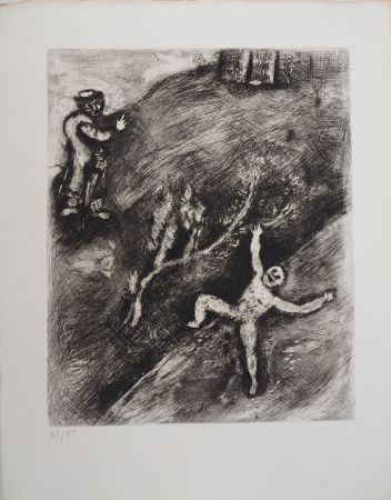 Incisione Chagall - L'enfant et le maitre d'école