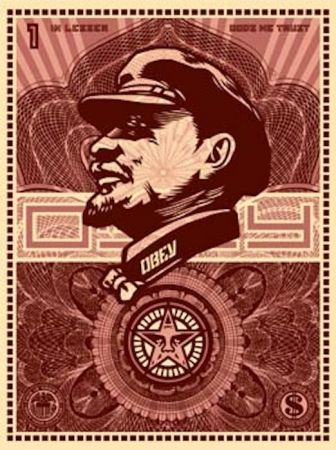 Serigrafia Fairey - Lenin Money