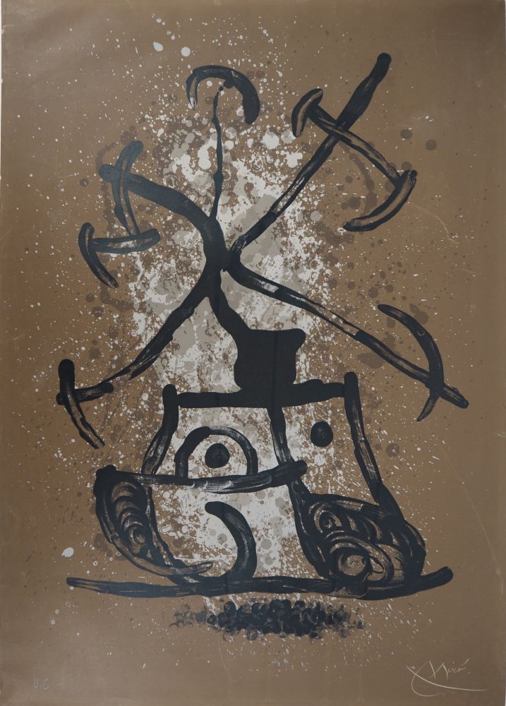 Litografia Miró - L'entraineuse