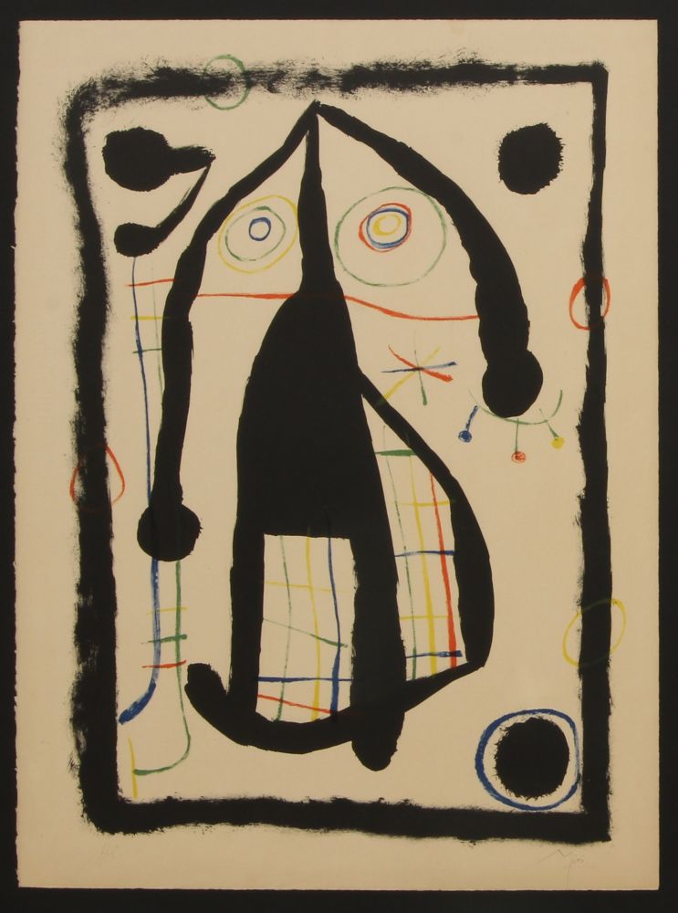Litografia Miró - L'ENTRANGERE