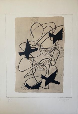 Litografia Braque - L'envol