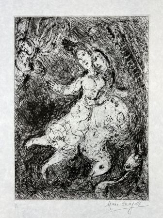 Acquaforte Chagall - L’envolée