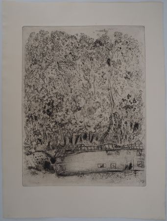 Incisione Chagall - Le parc de Pliouchkine