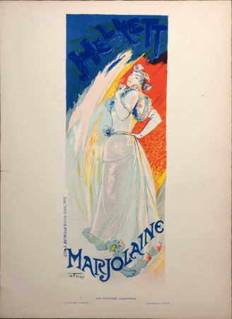 Litografia De Feure - Les Affiches illustrées : Marjolaine, 1896