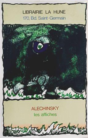 Litografia Alechinsky - Les Affiches  Librairie  à La Hune