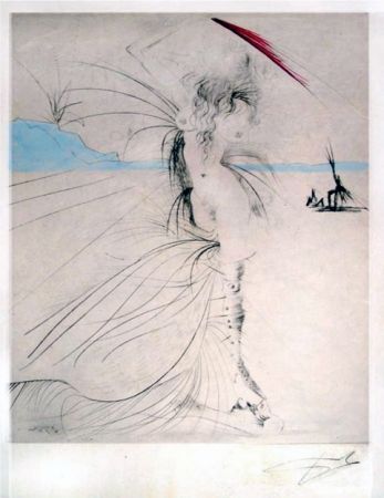 Incisione Dali - Les aigrettes (The Egrets)