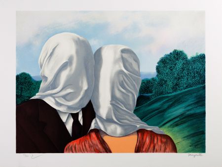 Litografia Magritte - Les Amants (The Lovers)