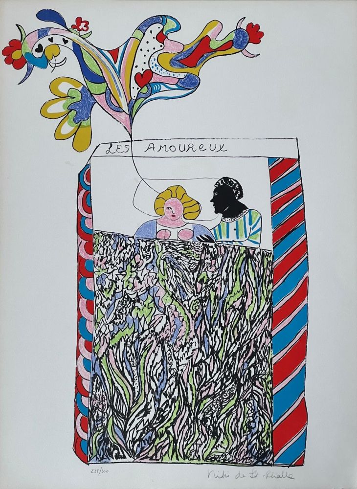 Litografia De Saint Phalle - Les Amoureux 