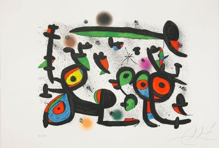 Litografia Miró - Les Amoureux et Luna Park I