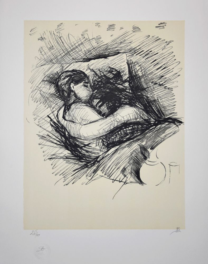 Litografia Munch - Les Amoureux / Lovers - 1890