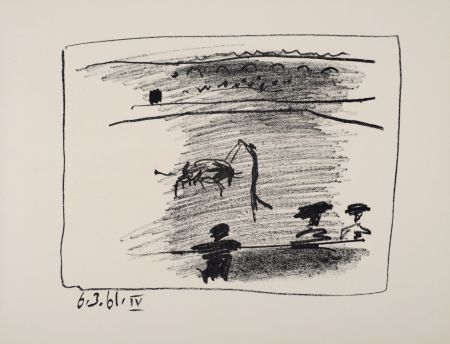 Litografia Picasso - Les banderilles, 1961