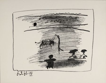 Litografia Picasso - Les Banderilles, 1961