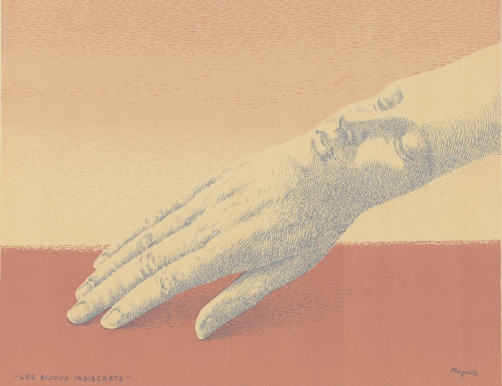 Litografia Magritte - Les Bijoux Indiscrets