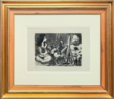 Acquatinta Picasso - Les bleus de Barcelone