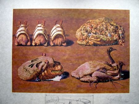 Litografia Dali - Les caprices pinces princiers