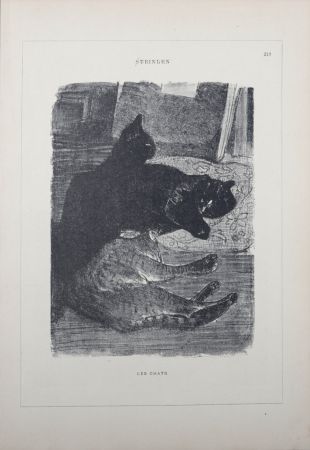 Litografia Steinlen - Les Chats