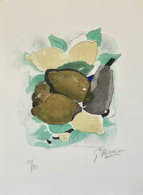 Litografia Braque - Les Citrons 