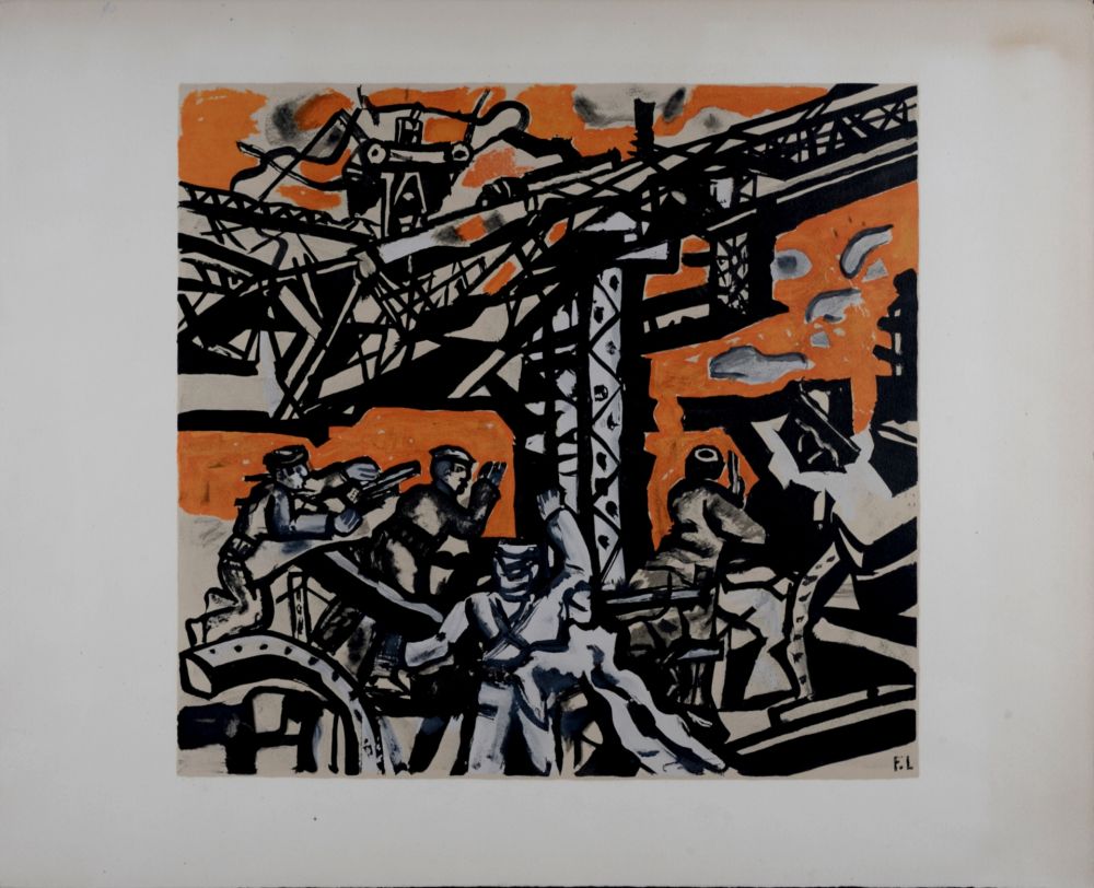 Litografia Leger - Les constructeurs, c. 1955