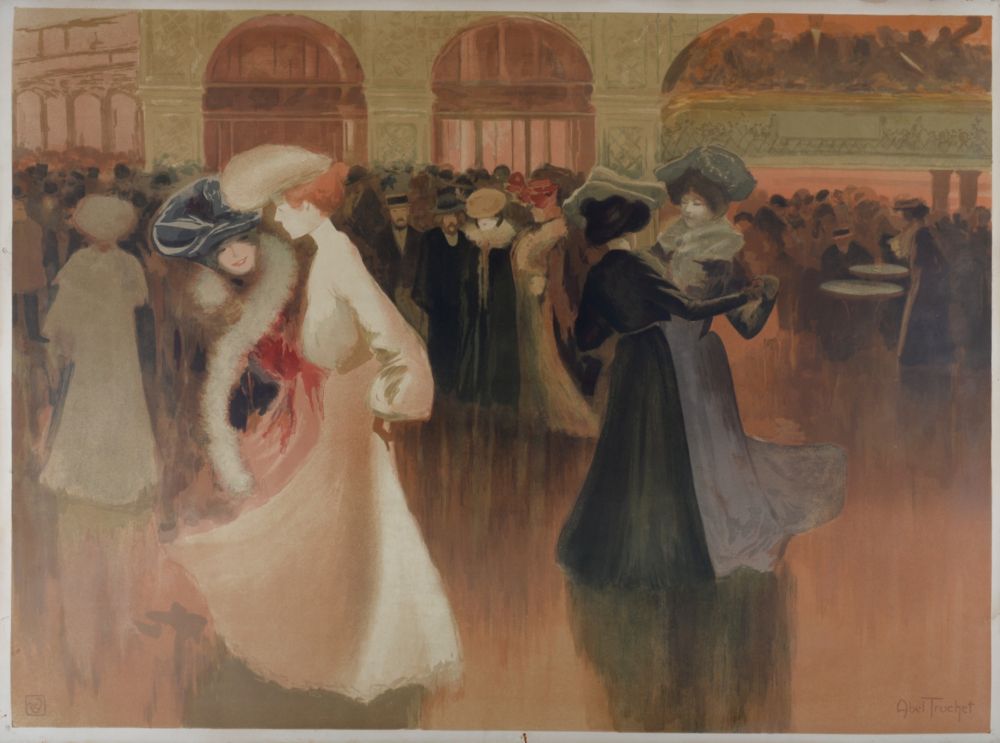 Litografia Abel-Truchet - Les Danseuses, 1900