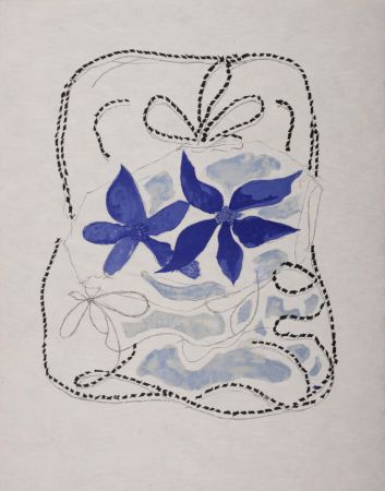 Litografia Braque - Les Deux Iris, 1963