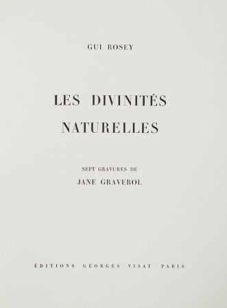 Libro Illustrato Graverol - Les divinités naturelles