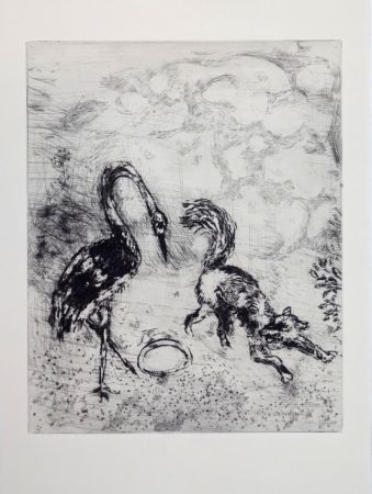 Incisione Chagall - Les fables de La Fontaine