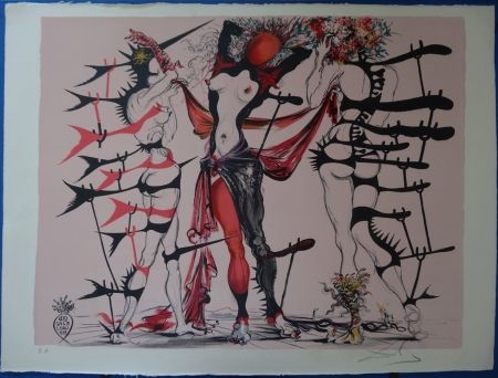 Litografia Dali - Les Femmes Fleurs