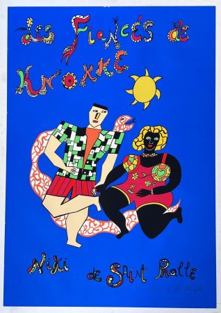 Serigrafia De Saint Phalle - Les fiancés de Knokke 