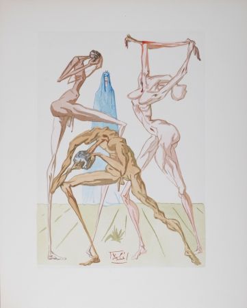 Litografia Dali - Les habitants de Prato