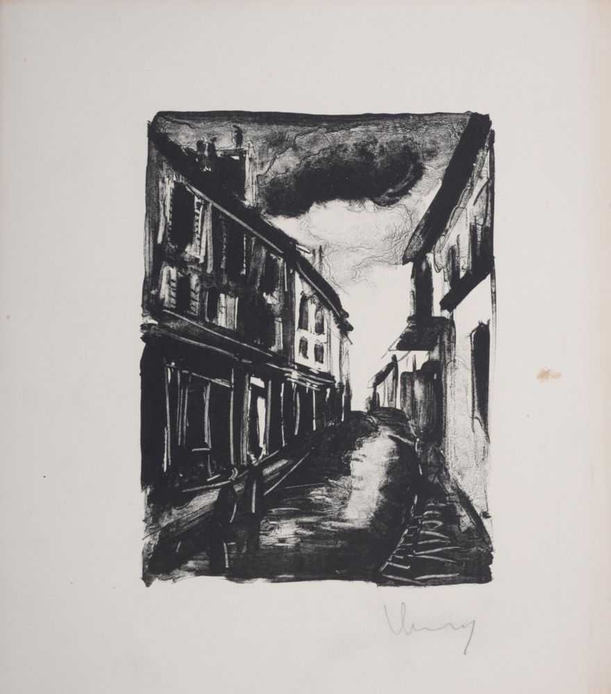 Litografia Vlaminck - Les Hommes Abandonnés, 1927
