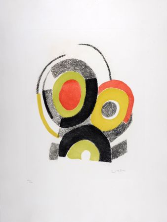 Incisione Delaunay - Les Illuminations de Rimbaud, 1973 - Hand-signed