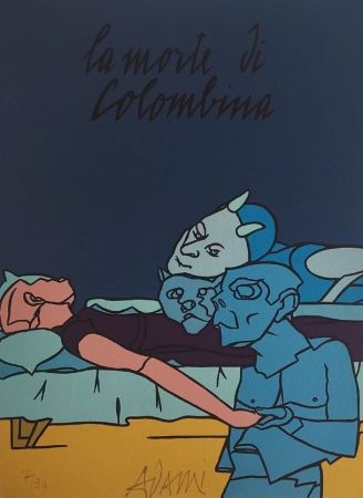 Litografia Adami - Les Impromptus du matin - Colombine