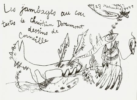 Libro Illustrato Corneille - Les jambages au cou - Dotremont