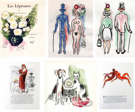 Libro Illustrato Van Dongen - LES LÉPREUSES. 25 lithographies originales en couleurs (1947)