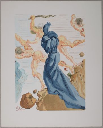 Litografia Dali - Les Margelles du Phlégéton