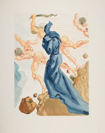 Incisione Su Legno Dali - Les Margelles du Phlégéton, 1963