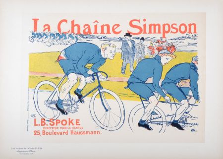 Litografia Toulouse-Lautrec - Les Maîtres de l' Affiche : La Chaîne Simpson, 1900