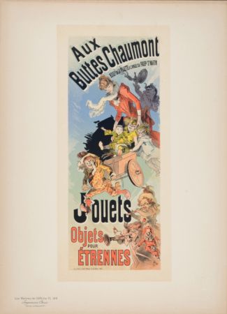 Litografia Cheret - Les Maîtres de l'Affiche : Aux Buttes Chaumont Jouets, 1898
