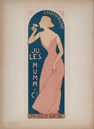 Litografia Realier-Dumas - Les Maîtres de l'Affiche : Champagne Jules MUMM & Co, 1897