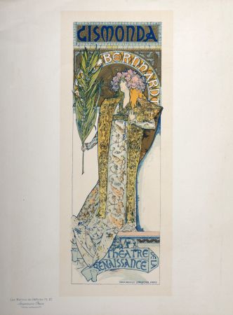 Litografia Mucha - Les Maîtres de l'Affiche : Gismonda (Sarah Bernhardt), 1896