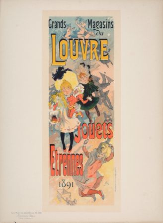 Litografia Cheret - Les Maîtres de l'Affiche : Grands Magasins du Louvre (1), 1891