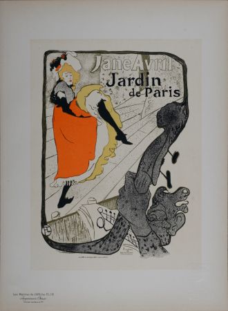 Litografia Toulouse-Lautrec - Les Maîtres de l’Affiche : Jane Avril, 1898