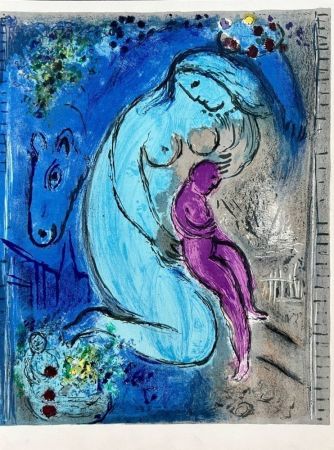 Litografia Chagall - Les Monstres de Notre-Dame