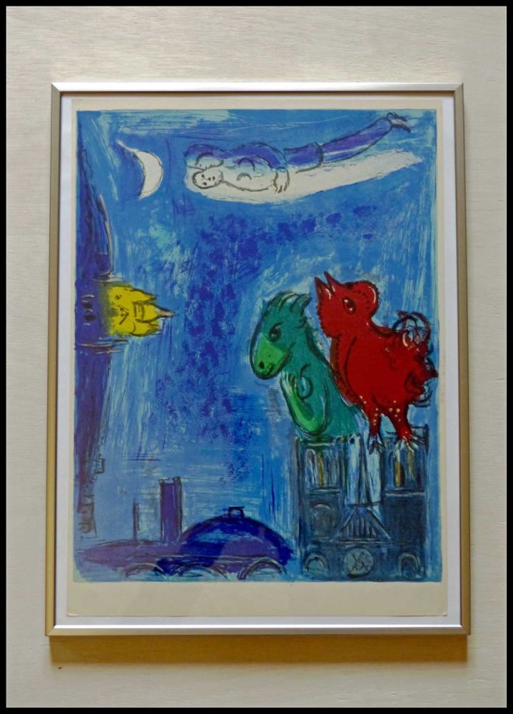 Litografia Chagall - LES MONSTRES DE NOTRE DAME