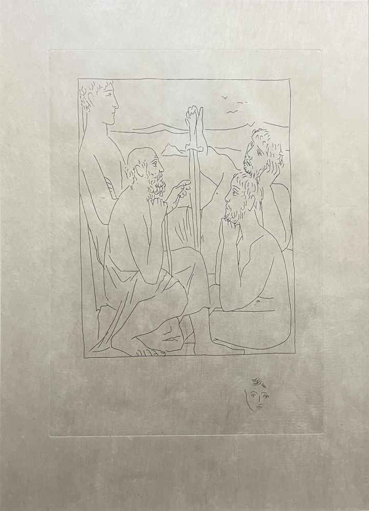 Acquaforte Picasso - Les Métamorphoses : RÉCITS DE NESTOR SUR LA GUERRE DE TROIE (1931)