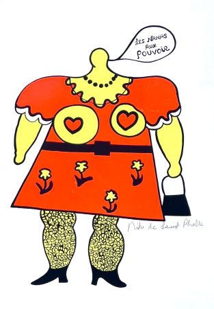 Serigrafia De Saint Phalle - Les Nanas aux pouvoir 