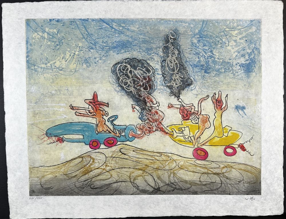 Incisione Matta - Les Oh! Tomobiles Plate 5