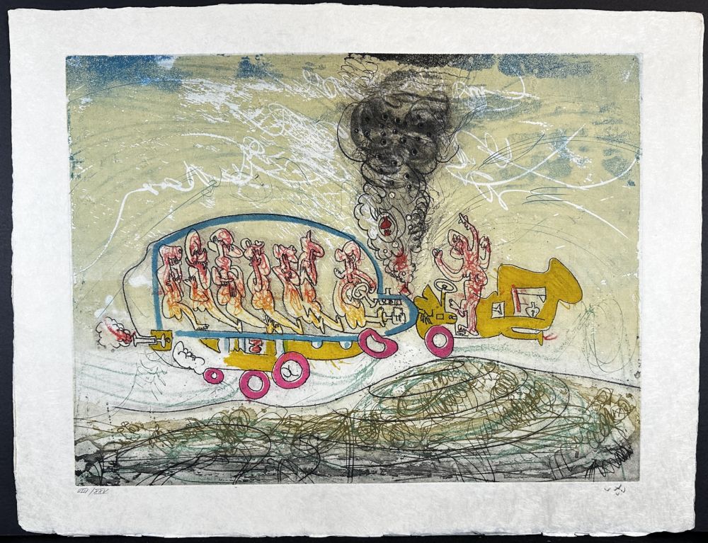 Incisione Matta - Les Oh! Tomobiles Plate 8