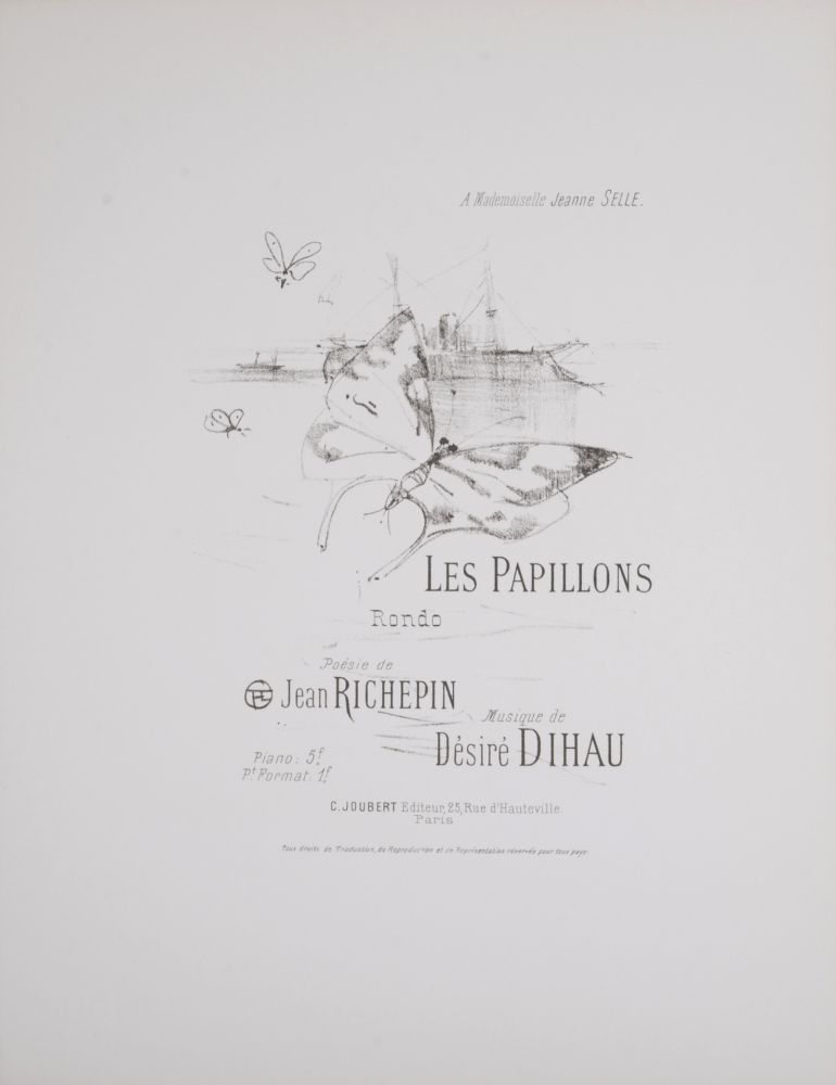 Litografia Toulouse-Lautrec - Les Papillons, 1895