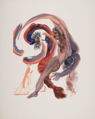 Incisione Su Legno Dali - Les Paresseux, 1963